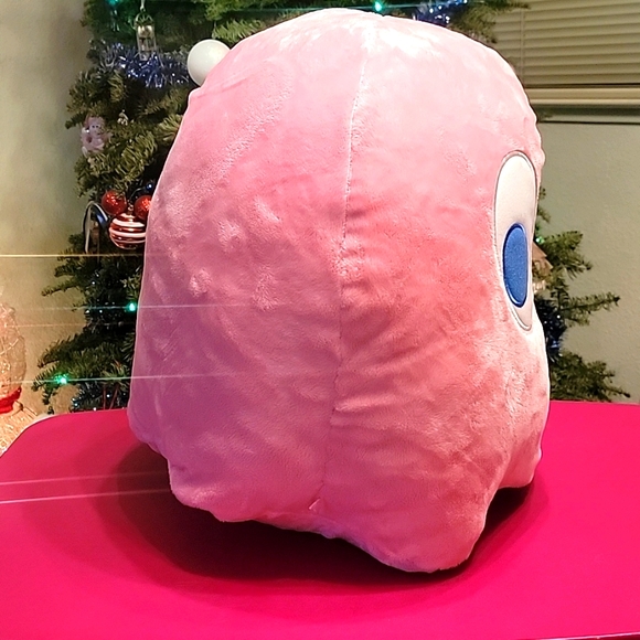 Ms Pac Man Ghost Plush 16" Pinky Bandai Namco - Picture 4 of 8